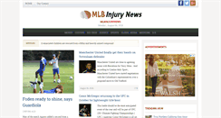 Desktop Screenshot of mlbinjurynews.com